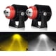 thumbnail image 1 of Motorcycle Driving Fog Light, White Amber Led Auxiliary Headlight 30w Waterproof Led Spotlight Work Light For Motorcycle Quad Bike Car Truck Boat Bike, 1 of 5