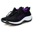 thumbnail image 5 of Damyuan Walking Shoes Women Slip On Sock Sneakers Breathe Mesh Comfort Wedge Platform Loafers, 5 of 9