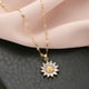 thumbnail image 3 of Collar con Colgante de Girasol Chapado en Oro para Mujer con Cadena y Piedras de circonitas Brillantes para Mujer, ER, 3 of 5