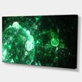 thumbnail image 2 of Green Spherical Water Droplets - Floral Canvas Art Print, 2 of 4
