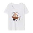thumbnail image 1 of Camiseta básica para mujer, camiseta suave con cuello redondo para viajes, senderismo, mochilero M, 1 of 7