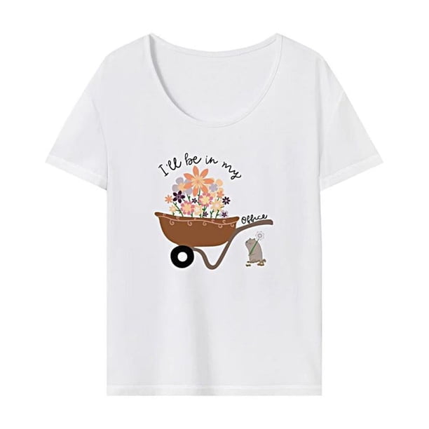 Camiseta básica para mujer Yinane Ropa deportiva femenina transpirable con cuello redondo