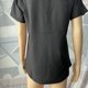 thumbnail image 5 of Dinheiro Camisas de mujer con cuello en V y manga corta de algodón, camisetas básicas, L,, 5 of 7