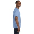 thumbnail image 3 of Hanes Men's 3 Pack Authentic 6 Oz Cotton Crewneck Light Blue T-Shirt, Size 3XL, 3 of 3