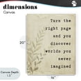 thumbnail image 4 of Stupell Industries Traditional Literary Wonders Quote Canvas Art, 16 x 20, by Julia Frost, 4 of 8