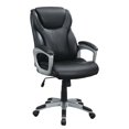 thumbnail image 1 of Poundex Furniture Bonded Leather Office Chair in Black Color, 1 of 1