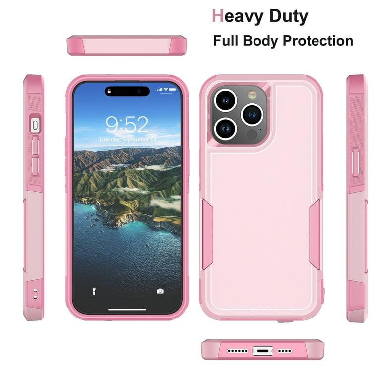 CLEAR Shockproof Pink Phone Case For iPhone 15 14 13 12 11 Pro Max 15 Plus  Cover