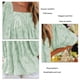 thumbnail image 4 of Blusa de verano, blusa con mangas abullonadas, blusa de poliéster con escote cuadrado, blusa con estampado floral, diseño revolucionario, 4 of 5