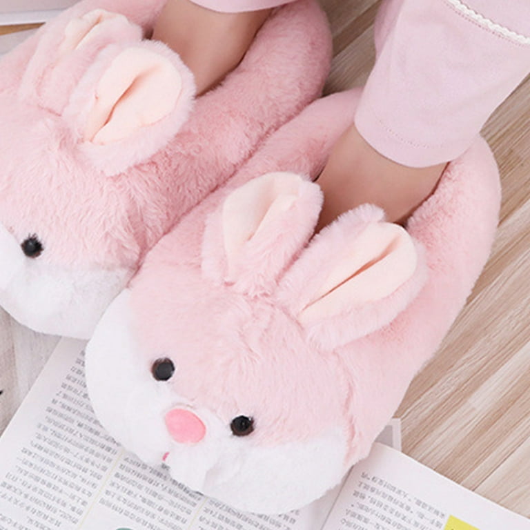 Fluffy hotsell rabbit slippers