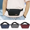 thumbnail image 3 of Fashion Women Man Large Capacity Oxford Cloth Handbag Shoulder Bag Crossbody Bag Waist Bag Chest Bags BLACK, 3 of 8