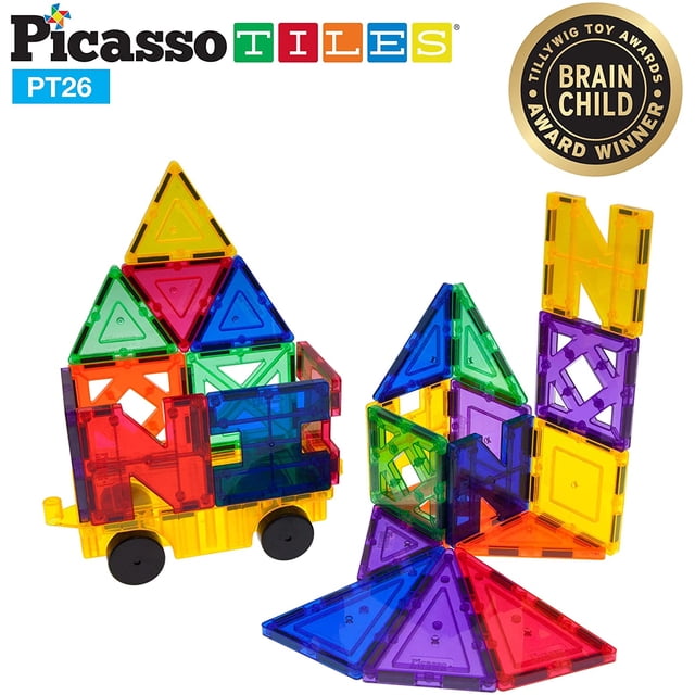PicassoTiles PT26 Inspirational Set Magnet Building Tiles Cl PICASSO TILES PicassoTiles