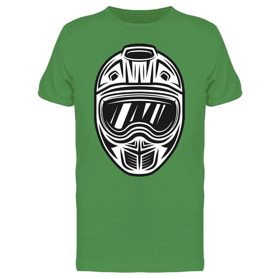 White And Black Motocross Helmet Tee Men's -Image by Shutterstock