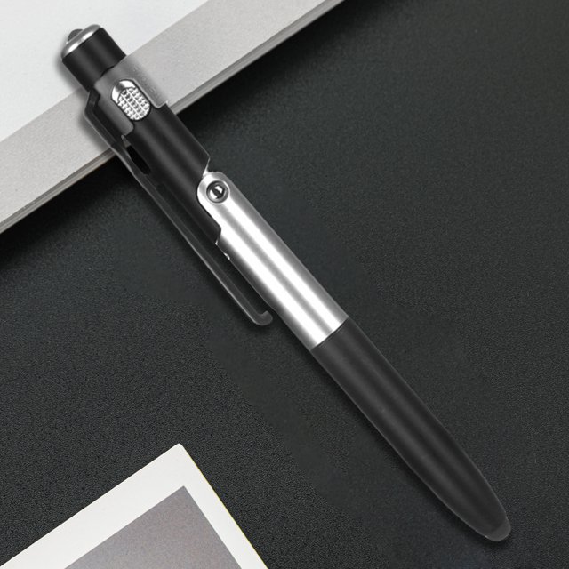 Bolígrafo táctil multifunción 4 en 1 con luz LED, soporte plegable para teléfono, bolígrafo de tinta negra, bolígrafo, suministros escolares y de oficina