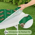 thumbnail image 5 of Green Striped Footballs Pattern Round Fitted Tablecloth with Elastic Edge,Dining Table Cover Waterproof,Outdoor Round Tablecloth for Camping,Dining,Indoor and Outdoor, 5 of 7