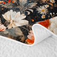thumbnail image 5 of Erosebridal Vintage Orange Daisy Quilt Full for Women Girls, Boho Leaf Foliage Print Full Bedspread Sets, 3 Pieces, 5 of 7