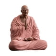 thumbnail image 1 of DimyFew Buddha Statue Ceramic Young Monk Figurine Collectible Sculpture Handcrafted Modern Ornament for Desktop Suitable for Study Living Room Tea Table Home pink 8.5x6x10cm, 1 of 8