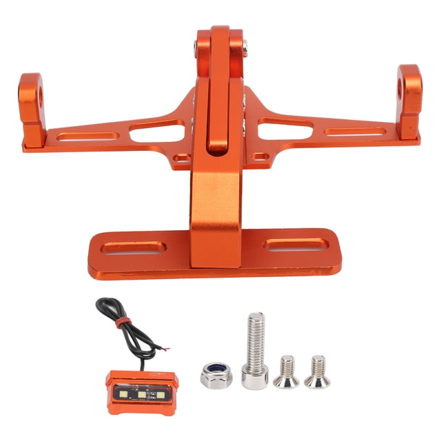 Soporte de placa de matrícula trasera de motocicleta con lámpara de repuesto naranja para Kawasaki Ninja 1000 KX Jadeshay A