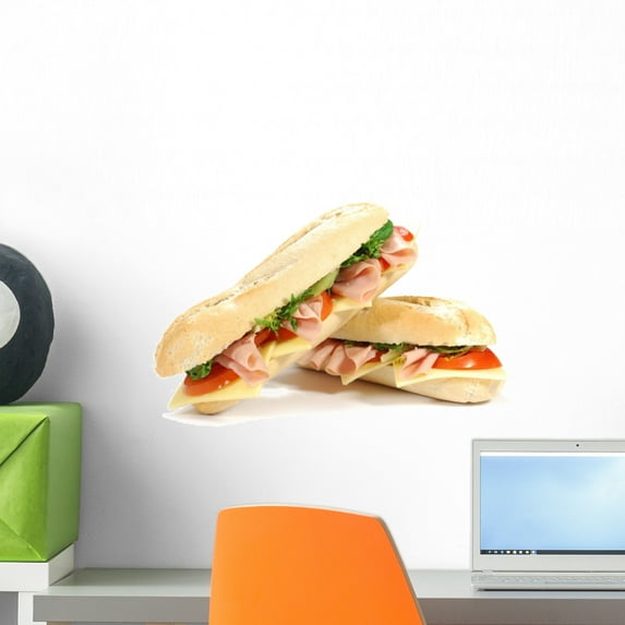 Sub Sandwiches Wall Decal by Wallmonkeys Peel and Stick Graphic (18 in W x 12 in H) WM232961