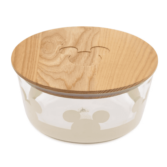 Disney Parks Mickey Icon Glass Food Storage Container New with Tag