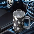 thumbnail image 3 of Cute Ghosts Halloween Tumbler 40oz with Handle - BPA Free Insulated Cup, Non-Scary Pumpkin & Bats Print, Family Party Drinkware, 3 of 4