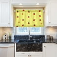 thumbnail image 6 of Apples Pattern Design 27"x36" Linen Look Cafe Curtain Set with Privacy and UV Protection, 6 of 8