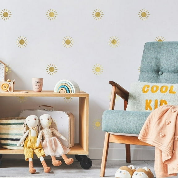 RoomMates Gold Sun Wall Decals and Stickers