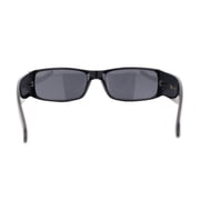 Locs Gangster All Black Classic Rectangular Cholo Sunglasses