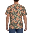 thumbnail image 3 of Bixox Men's Squirrel And Nuts Printed Short Sleeve Skinny Athletic T-Shirt, 3 of 6