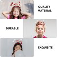 thumbnail image 3 of FESTFENDS 2Pack Valentine Day Hair Hoop with Heart Shaped Design for Women Stage Performances, 3 of 7