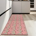 thumbnail image 4 of Pink Christmas Tree Pattern Kitchen Rug Mat,Kitchen Runner Rugs Non Skid Washable,Decorative Kitchen Floor Mats for Kitchen,Sink,Laundry,17"X47", 4 of 5