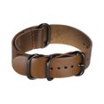 thumbnail image 3 of Uxcell Genuine Leather Watch Band 22mm Quick Release Watch Strap with Black Metal Buckle for Men Women, Light Brown, 3 of 7