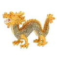 thumbnail image 1 of AMLESO Alloy Dragon Figurine Cute Crafts for Home Entrance Cabinet Spring Festivals Gold, 1 of 8