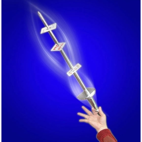 Sword Thru / Through Card Magic Tricks Vintage Card Sword Magia Magician Stage Illusions Gimmick Props Mentalism Fun