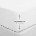 thumbnail image 4 of Unique Bargains Brushed Microfiber Fitted Sheet Bed Cover White Twin, 4 of 5