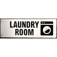 thumbnail image 2 of Laundry Room Sign-Two-Sided/Double Sided Projecting, Corridor and Hallway Sign (Aluminum, Silver, 4x12 Inch)-The Hallway Line(ref062022), 2 of 5