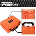 thumbnail image 6 of G-Plus Graded Card Storage Box Fit for BGS PSA SGC FGS Graded Sports Trading Cards,Weatherproof Case Impact Absorbing Foam Slots (Large, Orange), 6 of 7