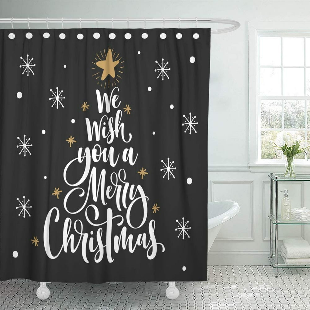 KSADK Black Letter We Wish You Merry Christmas Calligraphy Text for