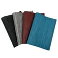 thumbnail image 6 of Stcomart Set of 4 Black Vinyl Placemats - 12 x 18 Inches Washable PVC Table Mats for Dining Room Kitchen, 6 of 8