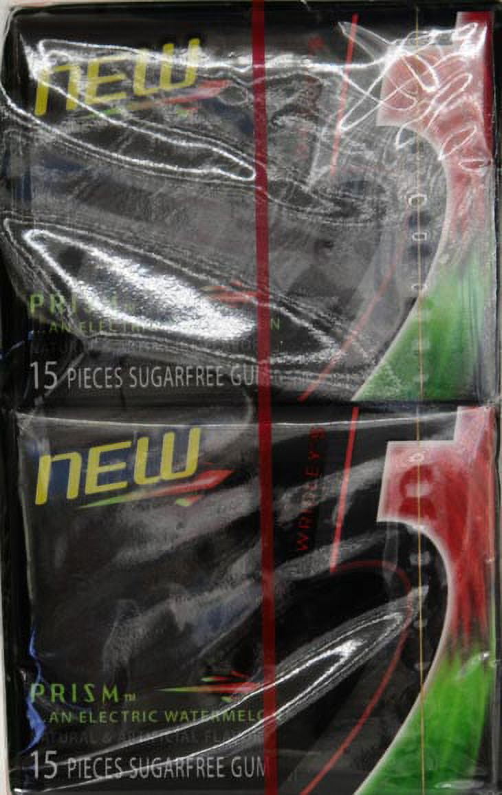 5 Gum Watermelon Prism Sugarfree Gum, 10 packs