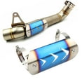 thumbnail image 3 of Motorcycle Exhaust Heat Shield Cover Universal Stainless Steel Protector, 3 of 8