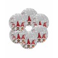 thumbnail image 7 of 15 Inch Round Placemats Set of 6, Grey Red Christmas Non Slip Heat Insulation PP Table Mats, Gnomes Xmas Tree Snowflake Gifts Birds Washable Place Mats for Kitchen Dining Party Table Decor, 7 of 7