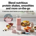 thumbnail image 4 of Hamilton Beach Blend Now Portable Cordless Blender, USB rechargeable, 16 oz. jar with travel lid, rose, 51181, 4 of 13