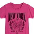 thumbnail image 3 of Marvel The Avengers - NYC - Toddler And Youth Girls Fitted Short Sleeve Graphic T-Shirt, 3 of 5
