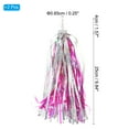 thumbnail image 2 of Uxcell Bike Streamers, Colorful Scooter Handlebar Tassels Grips Ribbon Accessories Decorations, Rose Red Silver, 2 of 6