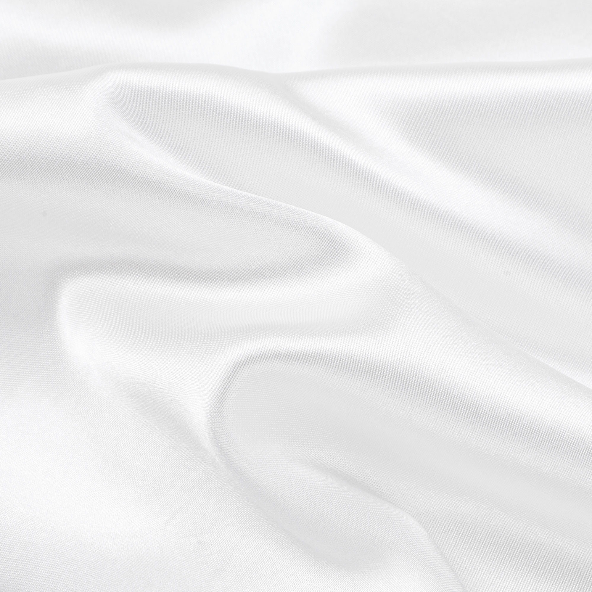 Unique Bargains Satin Ruffle Envelope Closure Pillowcases Set of 2 White 20"x26"