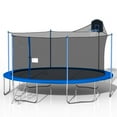 thumbnail image 5 of Fithood 16FT TRAMPOLINE( BLUE ) WITH ENCLOSURE NET AND LADDER-METAL, 5 of 5