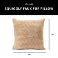 thumbnail image 3 of HGTV Curlicue Faux Fur Pillow Nomadic Desert 26 x 26 inches, 3 of 4