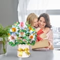 thumbnail image 1 of 2025 Daffodil Large Display Card – Souew Mother's Day Bouquet Large Set Three Greeting Card, Creative 3D Folding Border Handmade Card, 1 of 8