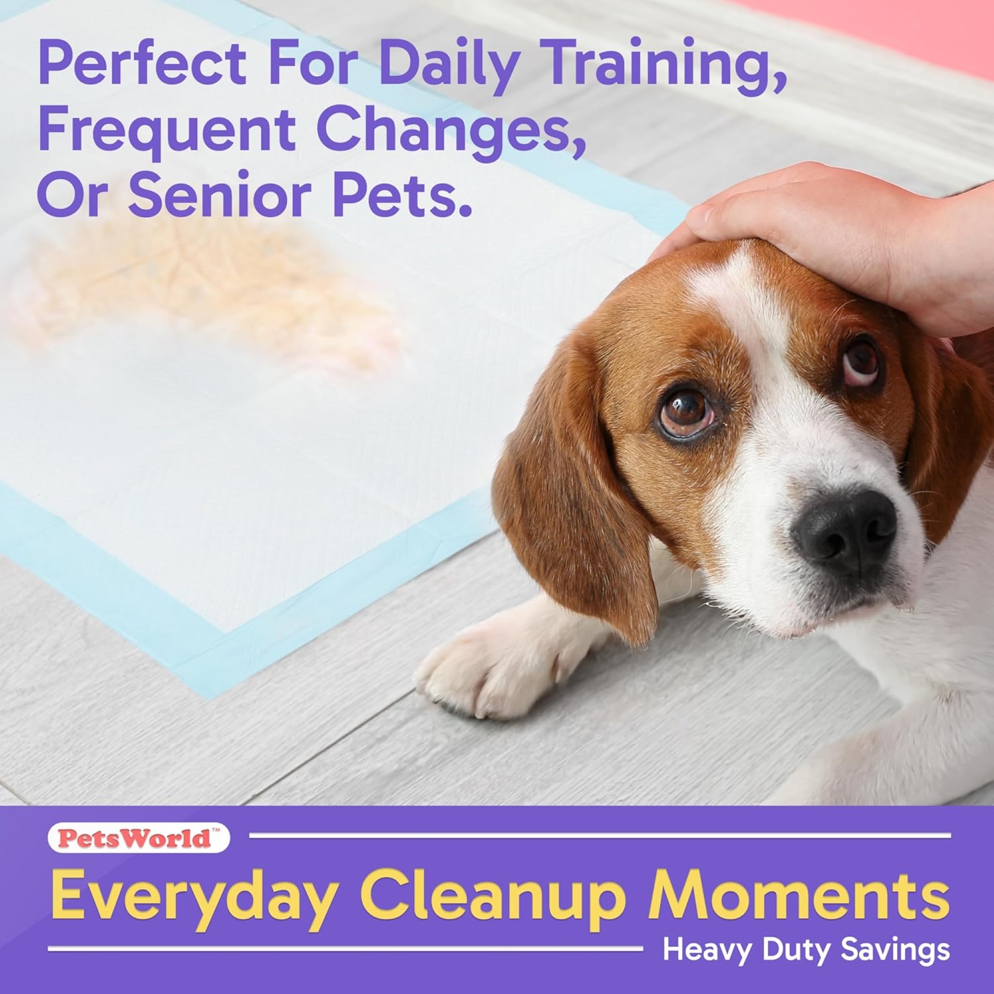 PetsWorld Puppy Pads, 23" x 36", 300 Count Value Pack photo 5