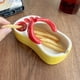 thumbnail image 3 of de Papas Fritas Original, Divertido de Cerámica con Forma de Zapatilla, Portavasos para Papas Fritas, Ideal para Restaurante y Hogar, Color Naranja., 3 of 5
